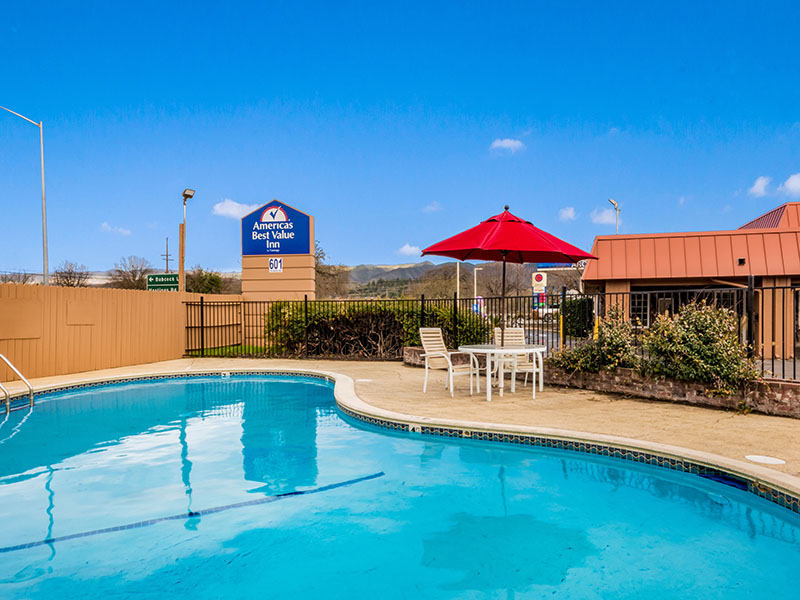 Outdoor swimming pool at Americas Best Value Inn Ukiah